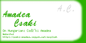 amadea csaki business card